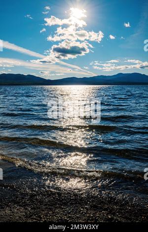 Lago Tutshi; Columbia Britannica; Canada Foto Stock