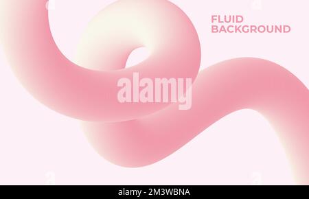 forme colorate astratte liquide 3d. Modello di design alla moda con forme fluide e liquide. Decorazione astratta, sfumature a mezzitoni, 3D vettore illustrati Illustrazione Vettoriale