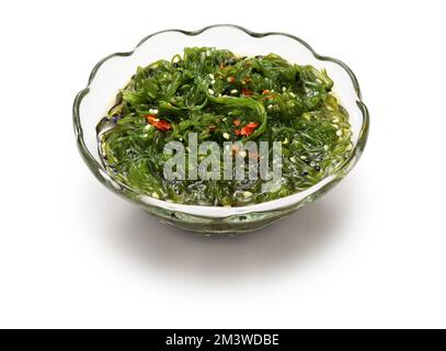 Insalata giapponese di alghe wakame Foto Stock