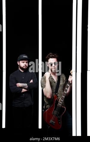 Ritratto della rock band Royal Blood al O2 Guildhall, Southampton, 19 maggio 2017. Foto Stock