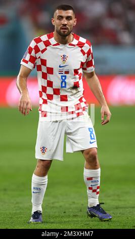 Doha, Qatar. 17th Dec, 2022. Mateo Kovacic di Croazia durante la partita della Coppa del mondo FIFA 2022 allo Stadio Internazionale Khalifa di Doha. Il credito per le immagini dovrebbe essere: David Klein/Sportimage Credit: Sportimage/Alamy Live News Foto Stock