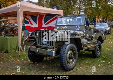 1943 Ford GPV ‘GSJ 787’ in mostra allo Scramble di ottobre tenutosi presso il Bicester Heritage Centre il 9th ottobre 2022. Foto Stock