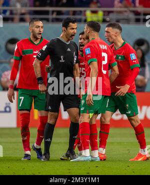 Doha, Qatar. 17th Dec, 2022. Partito Croazia vs Marocco, partita valida per la disputa della terza tappa della Coppa del mondo FIFA 2022, tenutasi allo stadio internazionale Khalifa, Rayán, Qatar Credit: Juan Antonio Sánchez/FotoArena/Alamy Live News Foto Stock