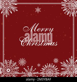 Elegante biglietto di auguri di buon Natale Illustrazione Vettoriale