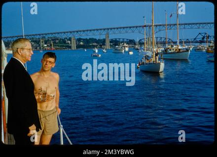 Harold Vanderbilt, Rowing - Harvard/Yale, toni Frissell, Antoinette Frissell Bacon, Antoinette Frissell Foto Stock