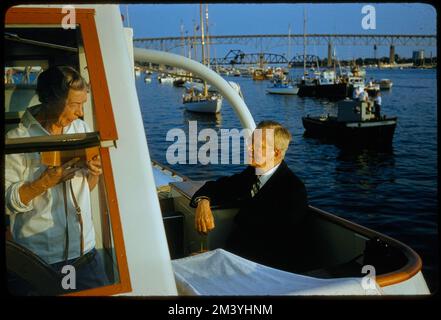 Harold Vanderbilt, Rowing - Harvard/Yale, toni Frissell, Antoinette Frissell Bacon, Antoinette Frissell Foto Stock