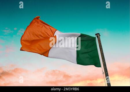 Bandierina irlandese Foto Stock