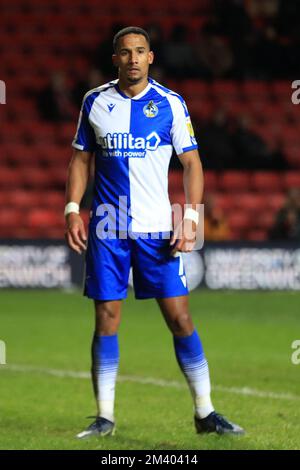 Londra, Regno Unito. 17th Dec, 2022. Scott Sinclair di Bristol Rovers visto durante la partita della EFL Sky Bet League 1 tra Charlton Athletic e Bristol Rovers a The Valley, Londra, Inghilterra il 17 dicembre 2022. Foto di Carlton Myrie. Solo per uso editoriale, licenza richiesta per uso commerciale. Non è utilizzabile nelle scommesse, nei giochi o nelle pubblicazioni di un singolo club/campionato/giocatore. Credit: UK Sports Pics Ltd/Alamy Live News Foto Stock