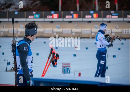 Ambiente durante la BMW IBU World Cup 2022, Annecy - le Grand-Bornand, uomo 12,5 km Pursuit, il 17 dicembre 2022 a le Grand-Bornand, Francia - Foto Florian Frison / DPPI Foto Stock