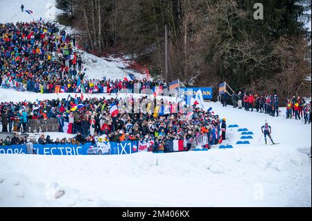 Ambiente durante la BMW IBU World Cup 2022, Annecy - le Grand-Bornand, uomo 12,5 km Pursuit, il 17 dicembre 2022 a le Grand-Bornand, Francia - Foto Florian Frison / DPPI Foto Stock