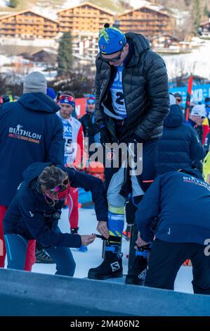 Ambiente durante la BMW IBU World Cup 2022, Annecy - le Grand-Bornand, uomo 12,5 km Pursuit, il 17 dicembre 2022 a le Grand-Bornand, Francia - Foto Florian Frison / DPPI Foto Stock