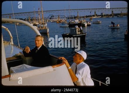 Harold Vanderbilt, Rowing - Harvard/Yale, toni Frissell, Antoinette Frissell Bacon, Antoinette Frissell Foto Stock