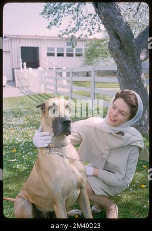 Fattoria Alfred Vanderbilt - figlia di Fergison, toni Frissell, Antoinette Frissell Bacon, Antoinette Frissell Foto Stock