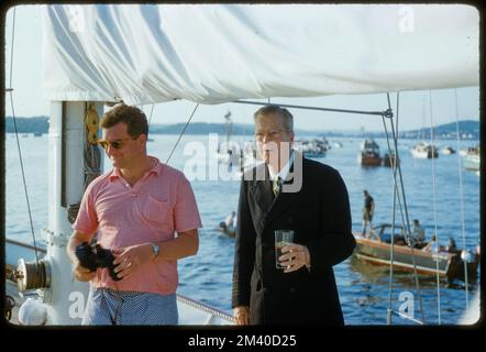 Harold Vanderbilt, Rowing - Harvard/Yale, toni Frissell, Antoinette Frissell Bacon, Antoinette Frissell Foto Stock