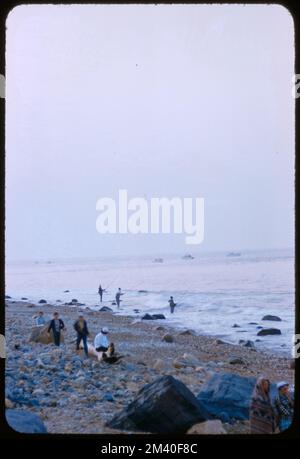 Montauk Fishing, toni Frissell, Antoinette Frissell Bacon, Antoinette Frissell Foto Stock