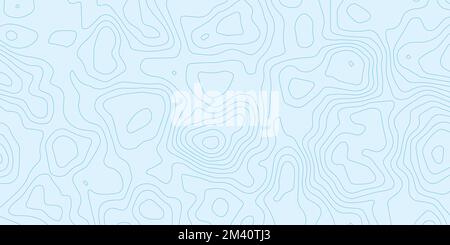 Sfondo astratto vettoriale e sfondo topografico della mappa a linee di pattern. sfondo astratto ondulato papercut, sfondo a linee ondulate Illustrazione Vettoriale