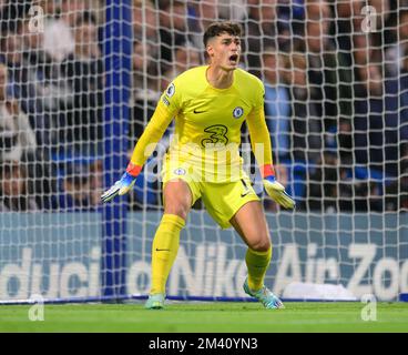 22 Ott 2022 - Chelsea contro Manchester United - Premier League - Stamford Bridge Chelsea's Kepa Arrizabalaga durante la partita della Premier League contro Manchester United immagine : Mark Pain / Alamy Foto Stock