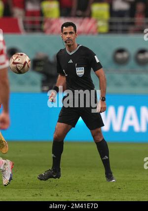 17 dicembre 2022, Khalifa International Stadium, Doha, QAT, Coppa del mondo FIFA 2022, partita per il 3rd° posto, Croazia vs Marocco, nella foto l'arbitro Abdurahman al Jassim (Qatar) Foto Stock