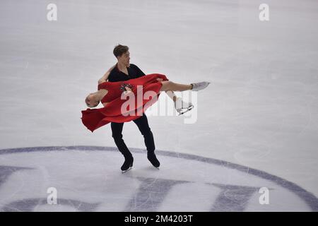 Katerina Mrazkova, Daniel Mrazek durante il Gran Premio della ISU di Fighter Skating Final 2022 a Palavela il 09 dicembre 2022 a Torino. Foto Stock