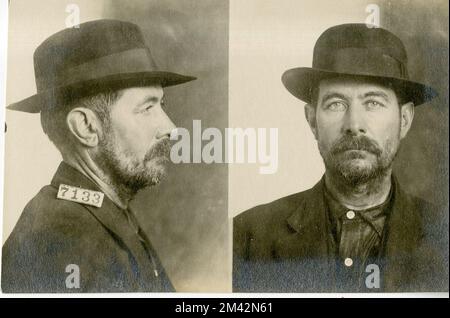 Fotografia di John Doe (alias John Burns). Bureau of Prisons, Inmate casi fascicoli. Foto Stock