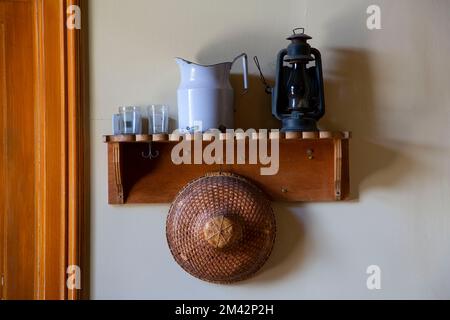 Mostra Strenzel/Muir House, John Muir National Historic Site, Martinez, California Foto Stock