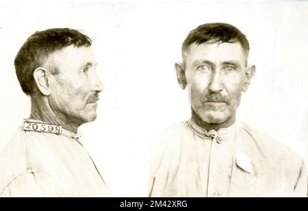 Fotografia di John Burns. Bureau of Prisons, Inmate casi fascicoli. Foto Stock