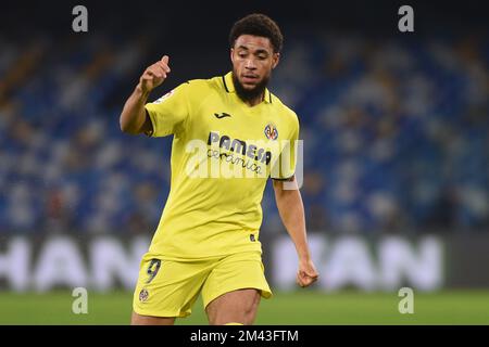 Napoli, Italia. 17 Dec, 2022. Arnaut Danjuma di Villarreal CF durante la partita amichevole tra SSC Napoli e Villarreal CF allo Stadio Diego Armando Maradona Napoli Italia il 17 dicembre 2022. Credit: Franco Romano/Alamy Live News Foto Stock