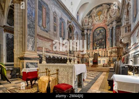 Chiesa di nostra Signora dell'Assunzione, navata centrale, Elvas, Alentejo, Portogallo Foto Stock