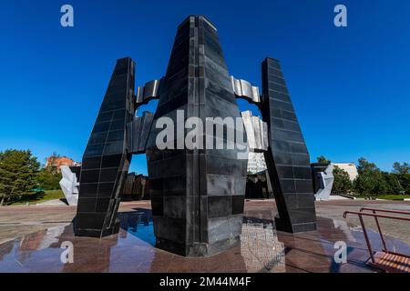WW II Memorial, Khabarovsk, Khabarovsk Krai, Russia Foto Stock