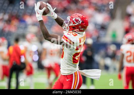 Houston, Texas, Stati Uniti. 18th Dec, 2022. I Kansas City Chiefs Cornerback Joshua Williams (23) prima di una partita tra i Kansas City Chiefs e gli Houston Texans a Houston, Texas. Trask Smith/CSM/Alamy Live News Foto Stock