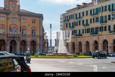 Impressioni di Imperia, città costiera in Liguria Foto Stock