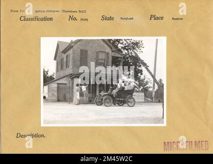 Fotografia scattata durante le riprese di 'Travellers Toll'. Stato: Maryland luogo: Prati. Foto Stock