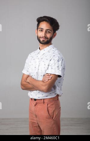 Ritratto di un arabo expat. Foto Stock