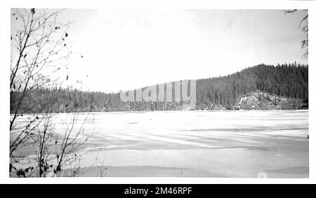 Alaska Highway. Didascalia originale: Foto No. 11/Fr. N. 3003. Stato: Alaska. Foto Stock