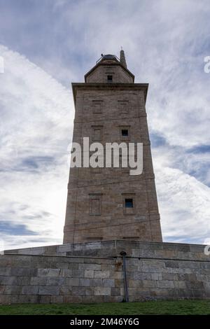 Torre di Hercules (faro), La Coruña, Galizia, Spagna, UNESCO Foto Stock