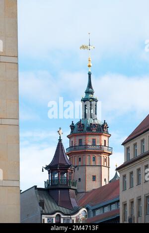 St Chiesa di Nicholas, Lipsia (Germania) Foto Stock