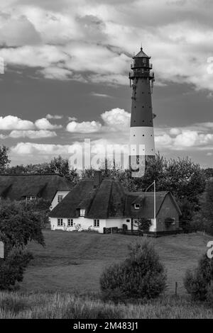 Il faro di Pellworm nello Schleswig Holstein Foto Stock