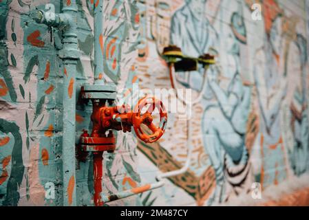 Immagine astratta della metropolitana di berlino. U-Bahn di Berlino Foto Stock