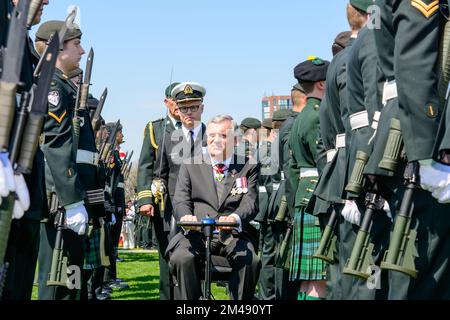 David Onley. L'immagine è stata presa durante le celebrazioni per il 200th° anniversario della Battaglia di York a Toronto, Canada, nel 2013 Foto Stock