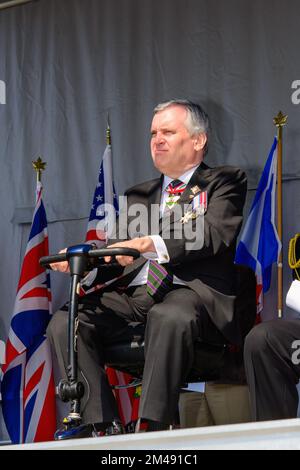 David Onley. L'immagine è stata presa durante le celebrazioni per il 200th° anniversario della Battaglia di York a Toronto, Canada, nel 2013 Foto Stock