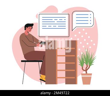 Concetto di lavoratore creativo Illustrazione Vettoriale