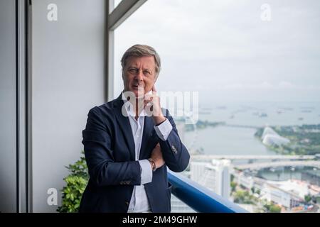 Singapore, Singapore. 13th luglio, 2022. Presidente e CEO di Accor, SEBASTIEN BAZIN, presso l'Hotel Swissotel The Stamford di Singapore. (Credit Image: © Maverick Asio/ZUMA Press) Foto Stock