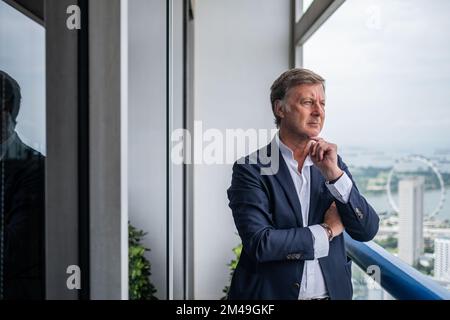 Singapore, Singapore. 13th luglio, 2022. Presidente e CEO di Accor, SEBASTIEN BAZIN, presso l'Hotel Swissotel The Stamford di Singapore. (Credit Image: © Maverick Asio/ZUMA Press) Foto Stock