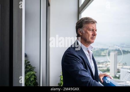 Singapore, Singapore. 13th luglio, 2022. Presidente e CEO di Accor, SEBASTIEN BAZIN, presso l'Hotel Swissotel The Stamford di Singapore. (Credit Image: © Maverick Asio/ZUMA Press) Foto Stock