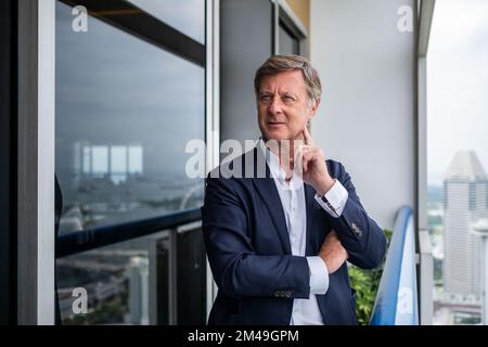 Singapore, Singapore. 13th luglio, 2022. Presidente e CEO di Accor, SEBASTIEN BAZIN, presso l'Hotel Swissotel The Stamford di Singapore. (Credit Image: © Maverick Asio/ZUMA Press) Foto Stock