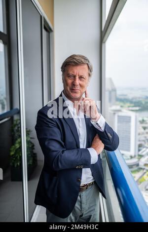 Singapore, Singapore. 13th luglio, 2022. Presidente e CEO di Accor, SEBASTIEN BAZIN, presso l'Hotel Swissotel The Stamford di Singapore. (Credit Image: © Maverick Asio/ZUMA Press) Foto Stock