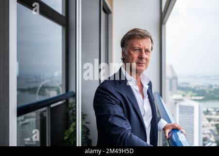 Singapore, Singapore. 13th luglio, 2022. Presidente e CEO di Accor, SEBASTIEN BAZIN, presso l'Hotel Swissotel The Stamford di Singapore. (Credit Image: © Maverick Asio/ZUMA Press) Foto Stock