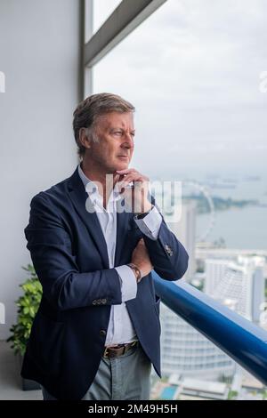 Singapore, Singapore. 13th luglio, 2022. Presidente e CEO di Accor, SEBASTIEN BAZIN, presso l'Hotel Swissotel The Stamford di Singapore. (Credit Image: © Maverick Asio/ZUMA Press) Foto Stock