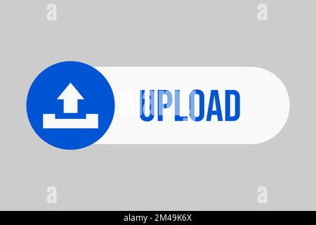 Pulsante carica. Pulsante per il caricamento. Illustrazione Vettoriale