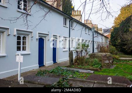 Almshouses in Henley-on-Thames Berkshire , Inghilterra , Regno Unito Foto Stock